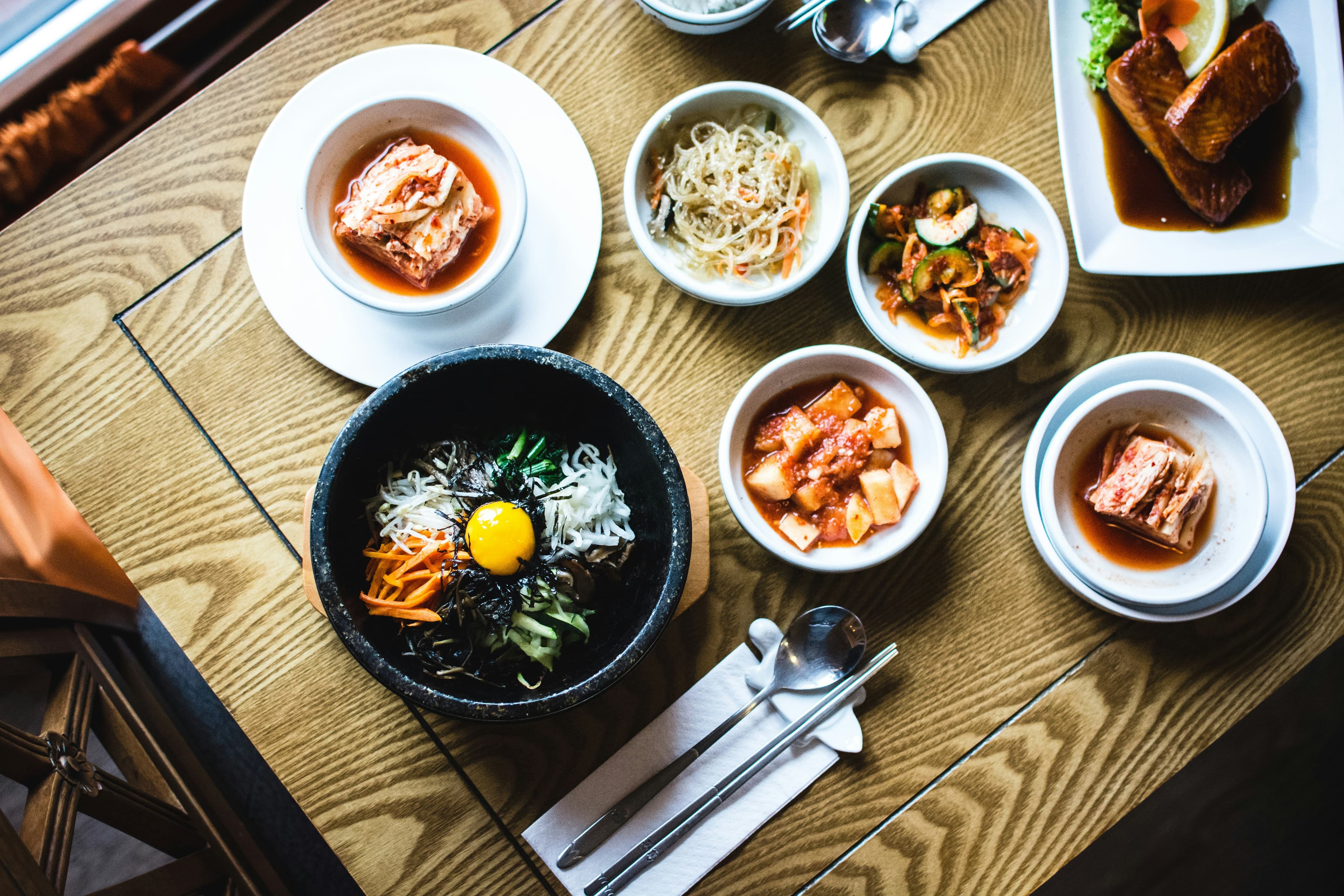 The world's most vibrant dining table — authentic Korean food & banchan